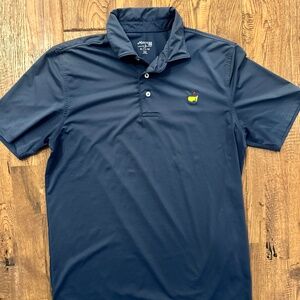 Masters Kids Gold Navy Polo Tech Boys Size XL 12 14